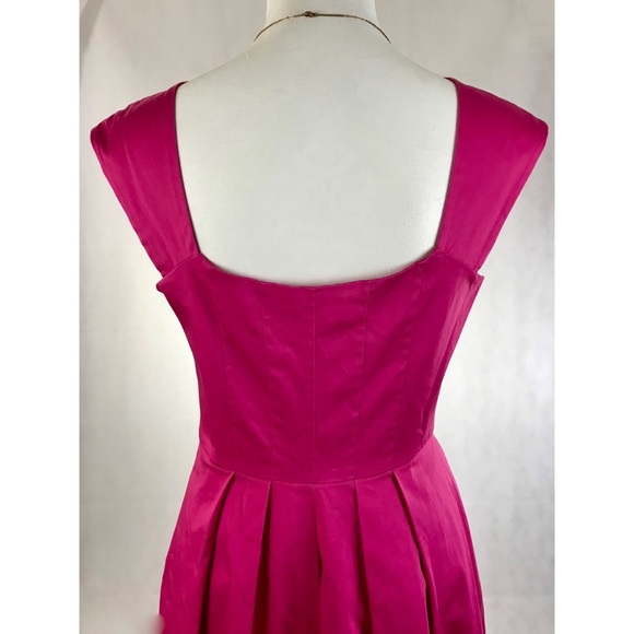 NWT CALVIN KLEIN Pink Sleeveless Fit Flare Dress - Picture 5 of 6